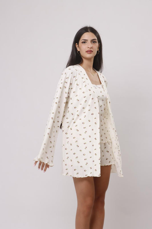 Summer petals lounge robe
