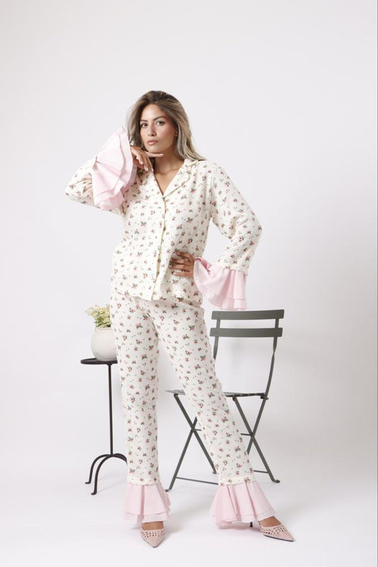 Ruffled floret pjs
