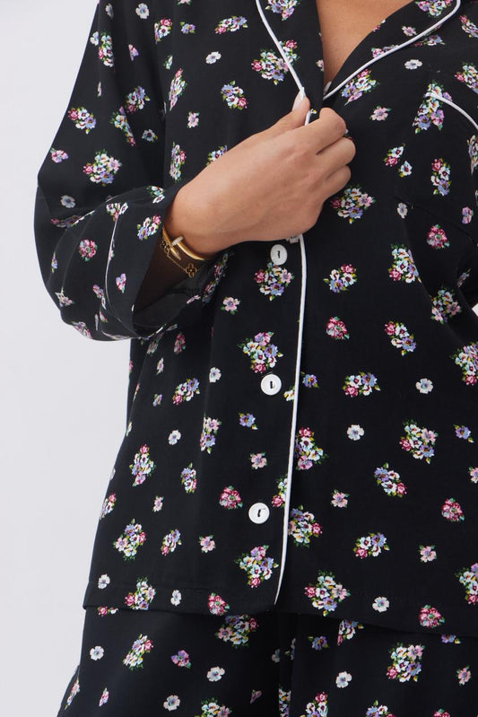 Midnight blossoms pj set