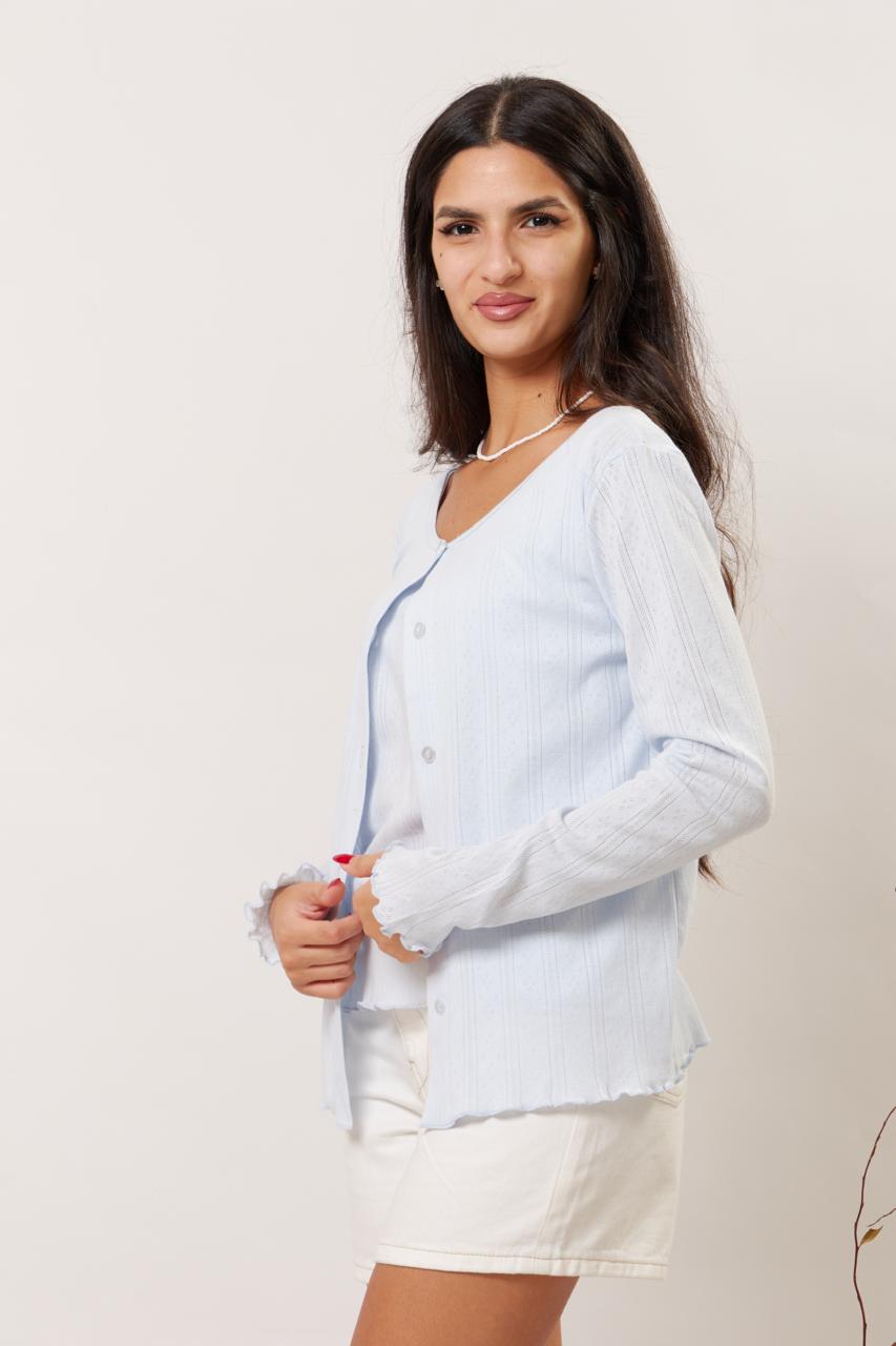 Icy blue twin set
