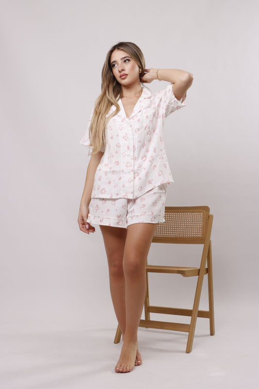 heartspot shorts pj set
