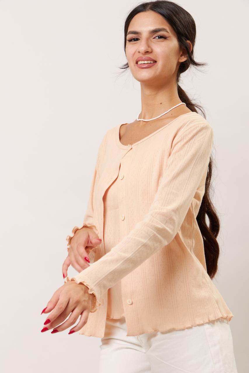 Peach blush twin set