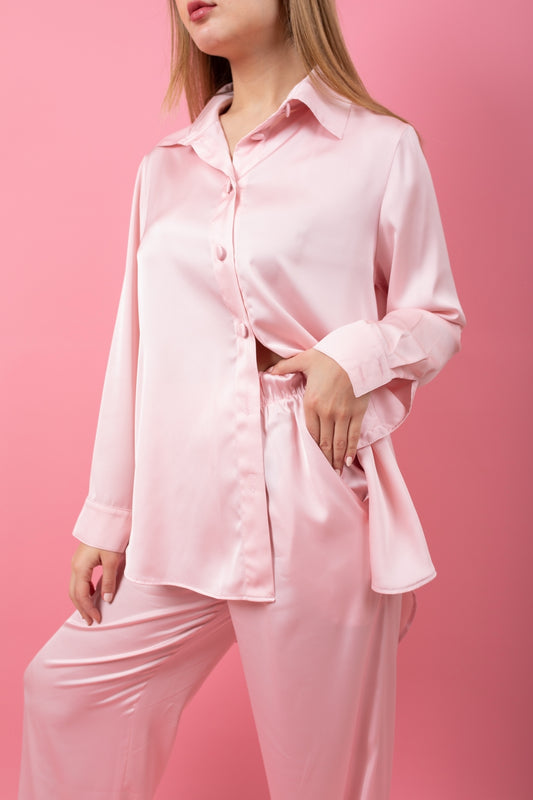 Baby pink set with a bralette