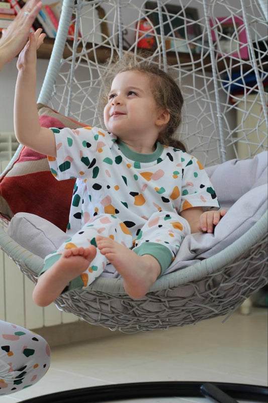 Kids stone patterned pjs
