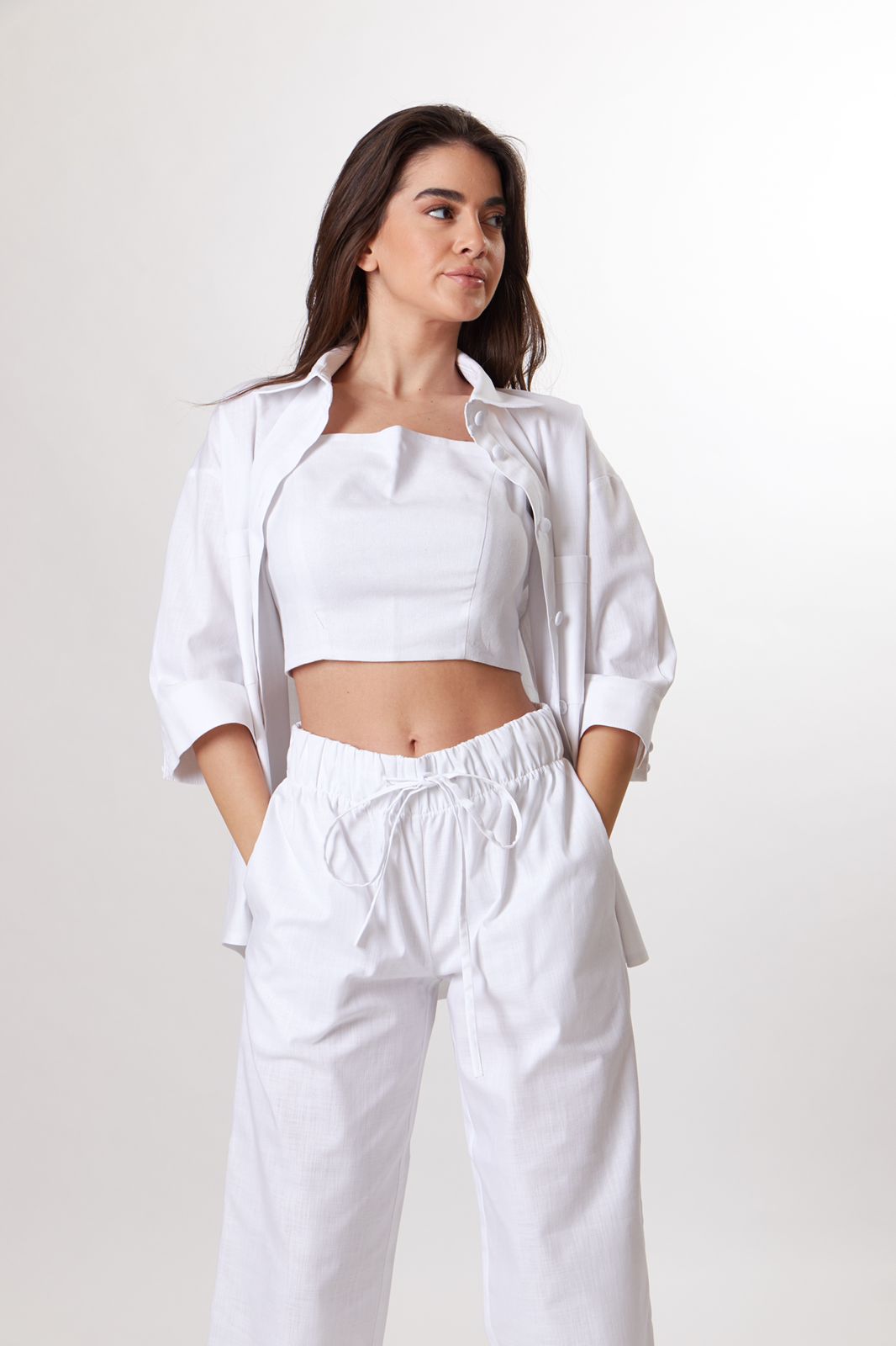 Ensemble de linge blanc