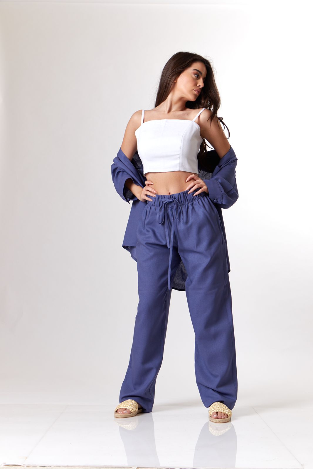 Crop top blanc