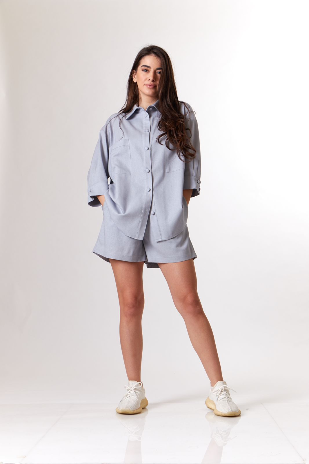 Grey linen set