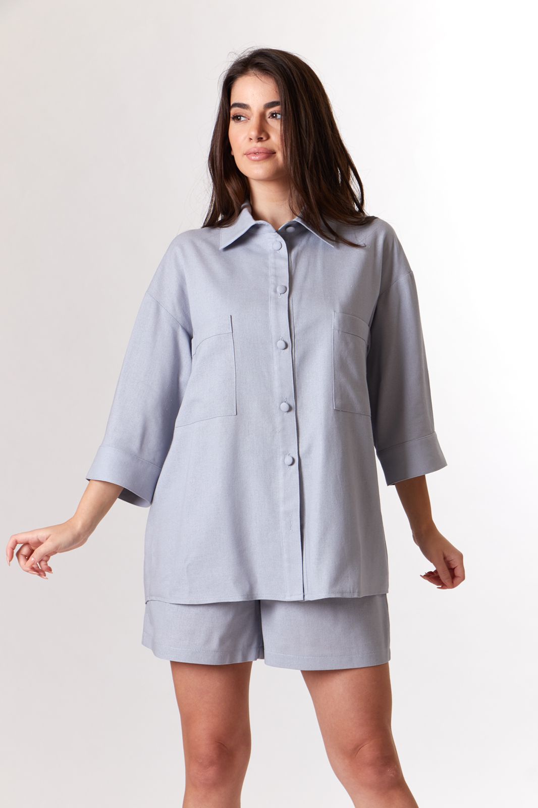 Grey linen set