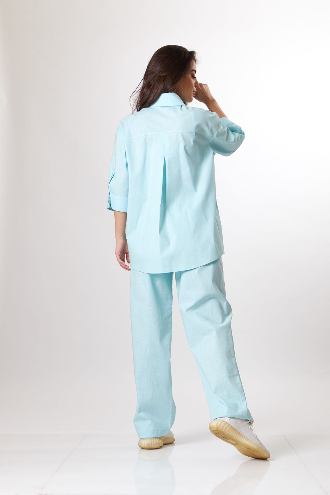 Frosty mint linen set
