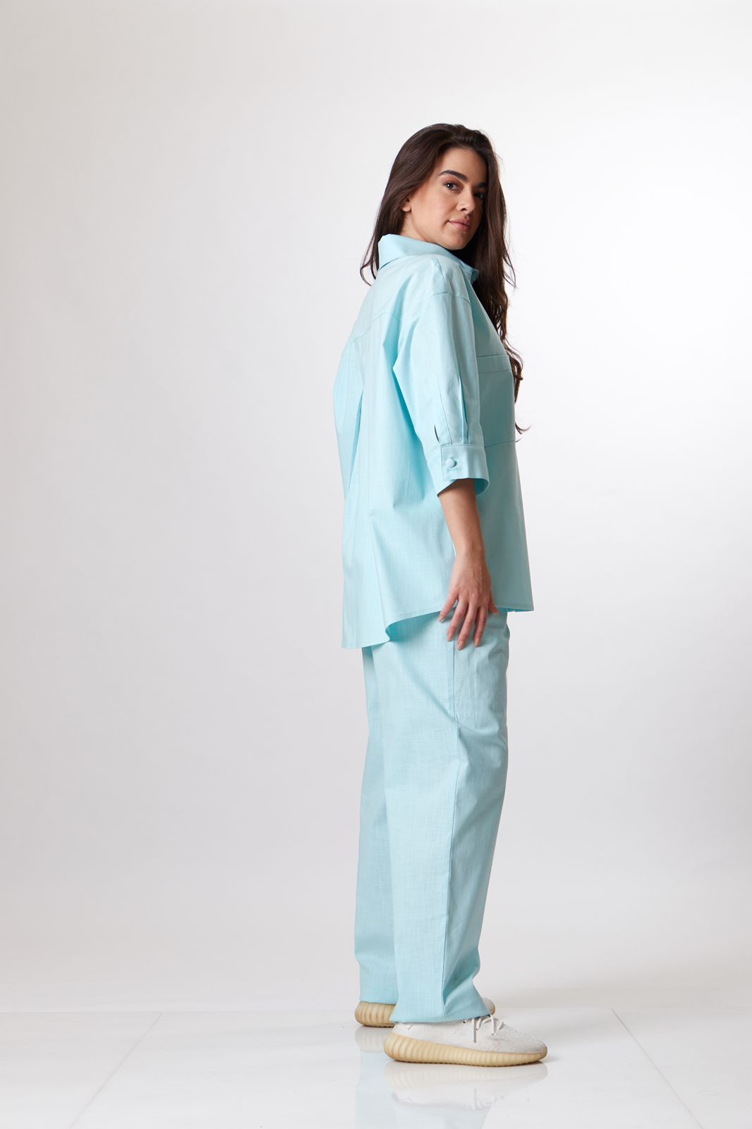 Frosty mint linen set