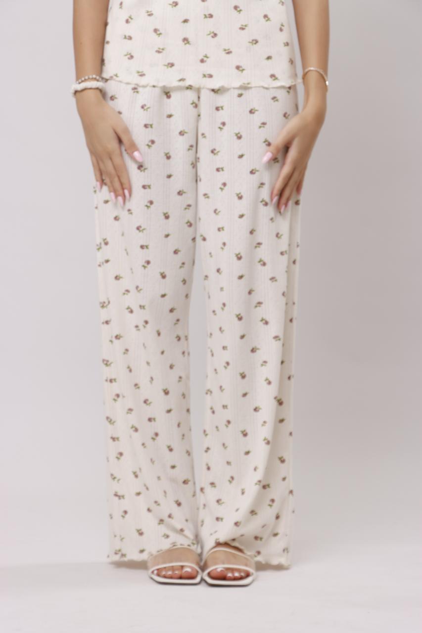 Summer petals pants pj set